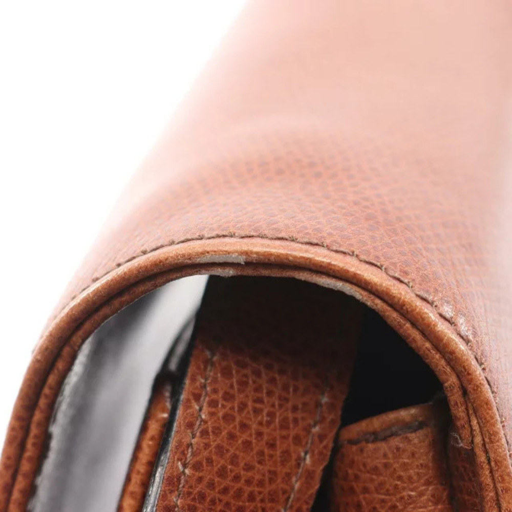 Salvatore Ferragamo Brown Leather Bag Gancini Shoulder - Picture 6 of 10